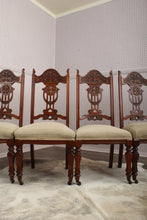 Load image into Gallery viewer, English Oak Chairs set of 4 c.1900