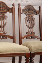 Load image into Gallery viewer, English Oak Chairs set of 4 c.1900