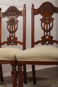 English Oak Chairs set of 4 c.1900