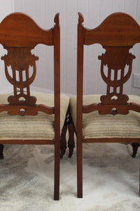 English Oak Chairs set of 4 c.1900