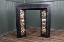 Load image into Gallery viewer, English Cast Iron and Tile Fire Surround c.1900