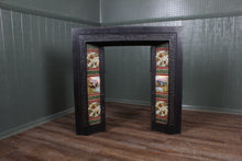 Load image into Gallery viewer, English Cast Iron and Tile Fire Surround c.1900