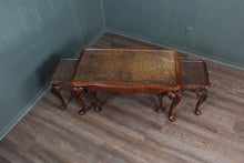 Load image into Gallery viewer, English Burl Walnut Nest of Tables c.1920