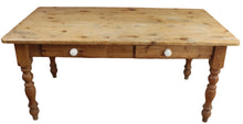 Load image into Gallery viewer, English Pine Farmhouse Table c.1920