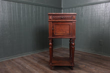 Load image into Gallery viewer, French Oak Marble Top Chevet c.1890