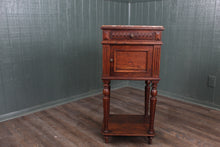 Load image into Gallery viewer, French Oak Marble Top Chevet c.1890
