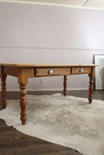 Load image into Gallery viewer, English Pine Farmhouse Table c.1920