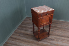 Load image into Gallery viewer, French Oak Marble Top Chevet c.1890