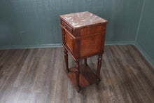 Load image into Gallery viewer, French Oak Marble Top Chevet c.1890