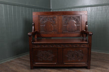 Load image into Gallery viewer, English Oak Monks Bench c.1900