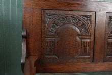 Load image into Gallery viewer, English Oak Monks Bench c.1900