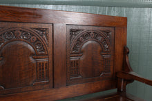 Load image into Gallery viewer, English Oak Monks Bench c.1900