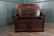 Load image into Gallery viewer, English Oak Monks Bench c.1900