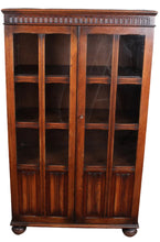 Load image into Gallery viewer, English Oak Bookcase c.1920