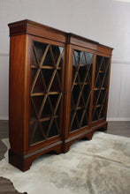 Load image into Gallery viewer, English Inlaid Mahogany Bookcase c.1900