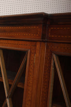 Load image into Gallery viewer, English Inlaid Mahogany Bookcase c.1900