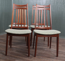 Load image into Gallery viewer, Set of 4 Danish Afromosia Chairs c1960