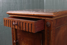 Load image into Gallery viewer, Marble Lined French Mahogany Chevet c.1890