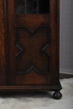 Load image into Gallery viewer, English Leaded Glass Bookcase c.1900