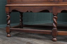 Load image into Gallery viewer, English Oak Barley Twist 3 Door Bookcase c.1900