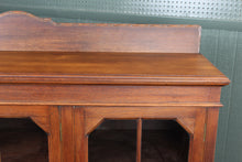 Load image into Gallery viewer, English Oak Barley Twist 3 Door Bookcase c.1900