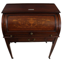 Load image into Gallery viewer, Fabulous Mahogany Marquetry Writing Desk c.1902