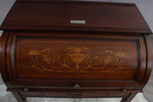 Load image into Gallery viewer, Fabulous Mahogany Marquetry Writing Desk c.1902