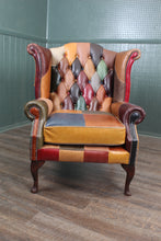 Load image into Gallery viewer, English Leather Wingback Chair