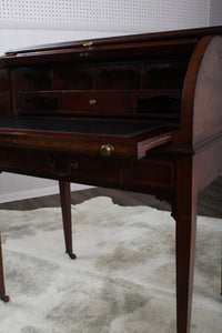 Fabulous Mahogany Marquetry Writing Desk c.1902