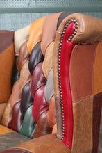 Load image into Gallery viewer, English Leather Wingback Chair