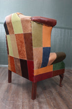 Load image into Gallery viewer, English Leather Wingback Chair
