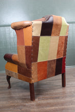 Load image into Gallery viewer, English Leather Wingback Chair