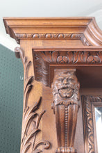 Load image into Gallery viewer, Outstanding English Oak Mirrored Sideboard c.1900