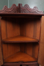 Load image into Gallery viewer, English Carved Mahogany Corner Cabinet c.1900