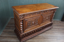 Load image into Gallery viewer, French Carved Oak Sideboard c.1900