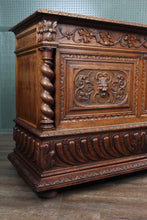 Load image into Gallery viewer, French Carved Oak Sideboard c.1900