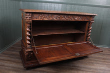 Load image into Gallery viewer, French Carved Oak Sideboard c.1900