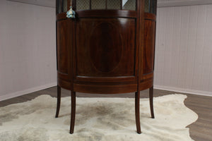 English Inlaid Mahogany Cabinet c.1900