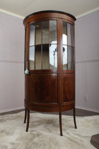 English Inlaid Mahogany Cabinet c.1900