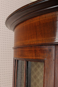 English Inlaid Mahogany Cabinet c.1900