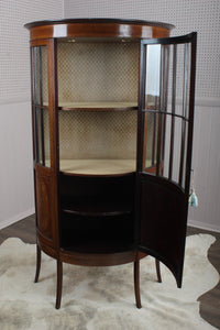 English Inlaid Mahogany Cabinet c.1900