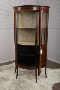 English Inlaid Mahogany Cabinet c.1900