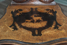 Load image into Gallery viewer, Black Forest Carved Inlaid Music Chair c.1890