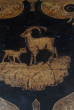 Load image into Gallery viewer, Black Forest Carved Inlaid Music Chair c.1890