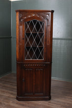 Load image into Gallery viewer, English Oak Corner Cabinet c.1950