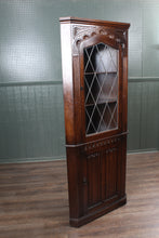 Load image into Gallery viewer, English Oak Corner Cabinet c.1950