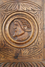 Load image into Gallery viewer, Fantastic English Oak Wainscot Chairs Pair c.1810