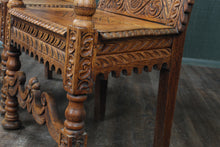 Load image into Gallery viewer, Fantastic English Oak Wainscot Chairs Pair c.1810