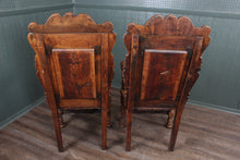 Load image into Gallery viewer, Fantastic English Oak Wainscot Chairs Pair c.1810