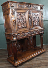 Load image into Gallery viewer, Fantastic Carved Walnut  French Renaissance Revival Cabinet c.1830